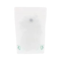 Bolsa de café con 'paper feel varnish' - blanco