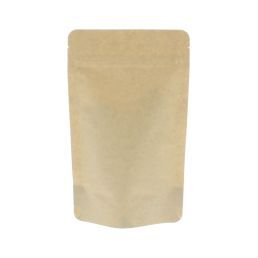 Bolsa stand-up papel kraft compostable - marrón