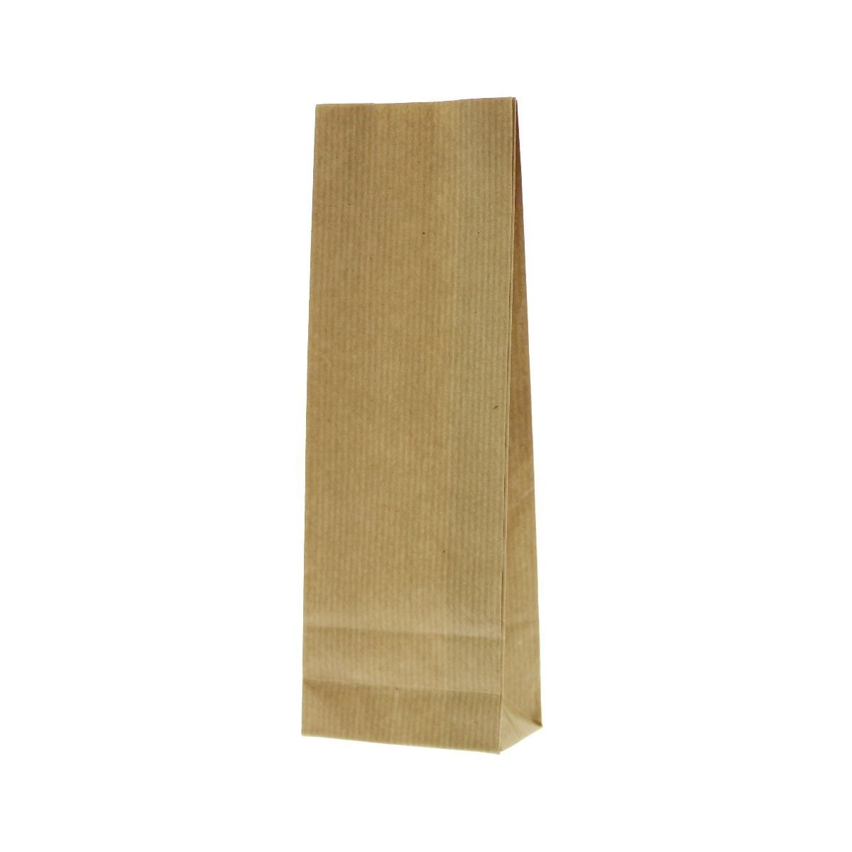 Bolsa de fondo cuadrado papel kraft 2 capas - marrón