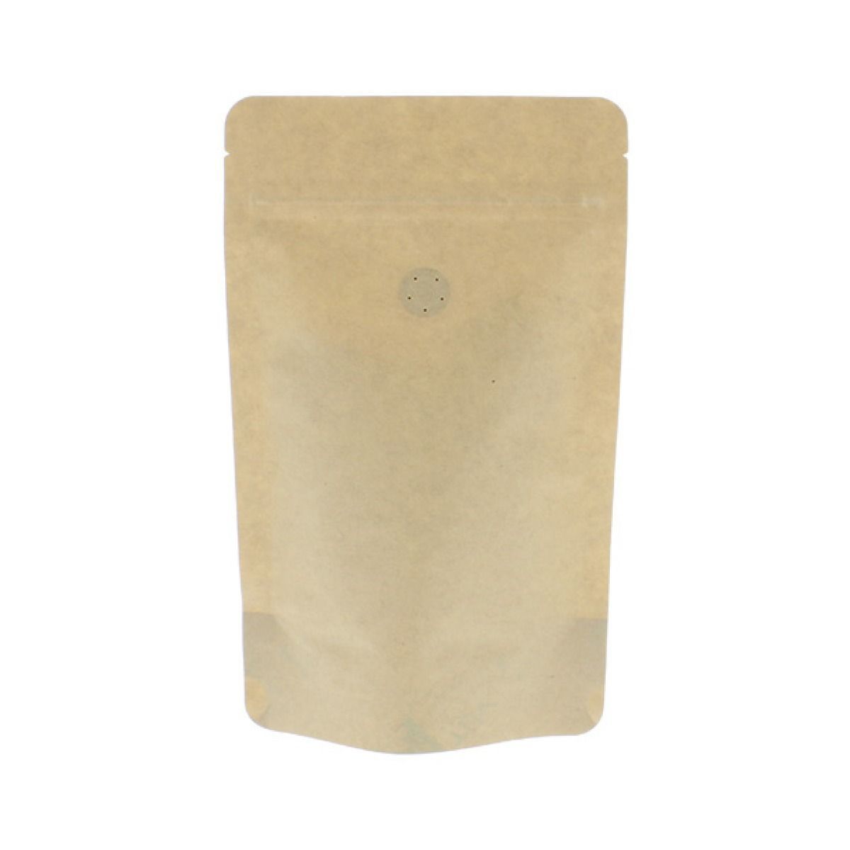 Bolsa de café papel kraft sin aluminio - marrón