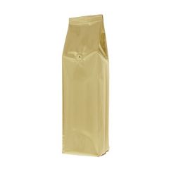 Bolsa de Café con Fuelle Lateral - Mate Oro