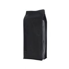 Bolsa de café de fondo plano - mate negro