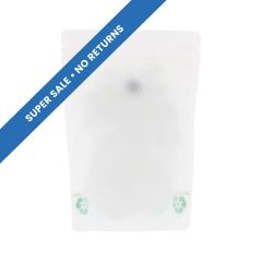 Bolsa de café con Paper Feel Varnish - blanco