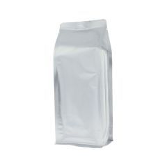 Bolsa de fondo plano - mate plata