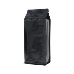 Bolsa de fondo plano - brillante negro
