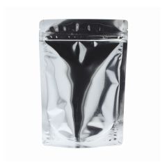 Bolsa stand-up - brillante plata